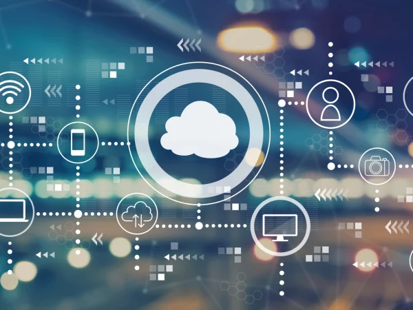 icloud imagery with icons floating, University of Connecticut Individual Credit Courses